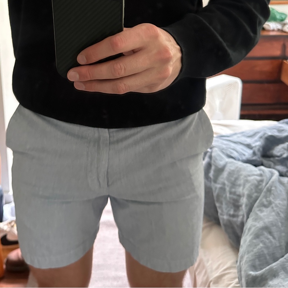 Banana Republic Light Blue Striped Trousers